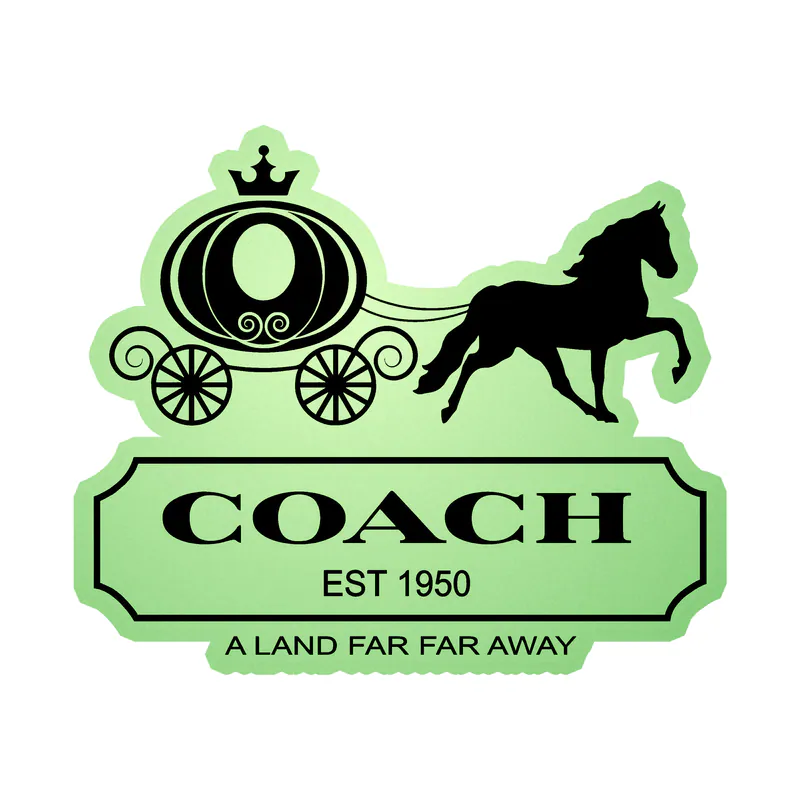 Cinderella's Coach Glow in the Dark Vinyl Sticker - Custom Size