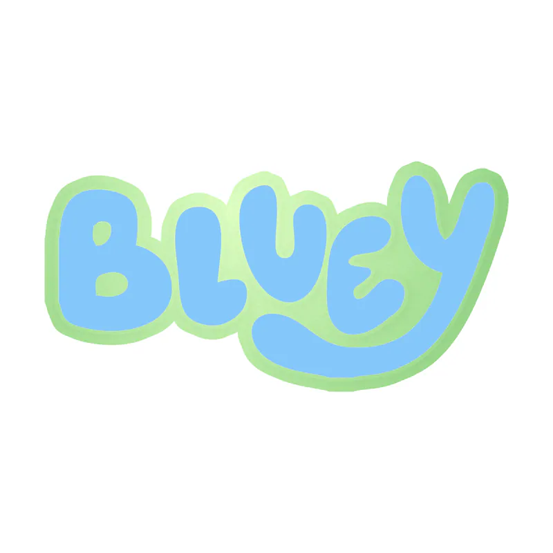 Bluey - Glow in the Dark Vinyl Sticker - Custom Size
