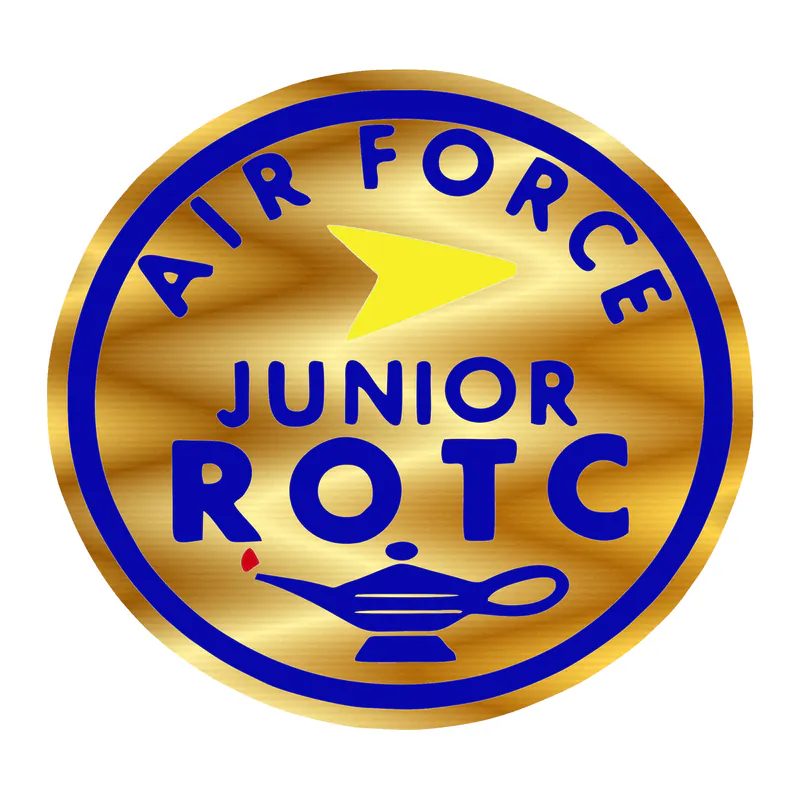Air Force Junior ROTC - Gold Chrome Vinyl Decal - Custom Size