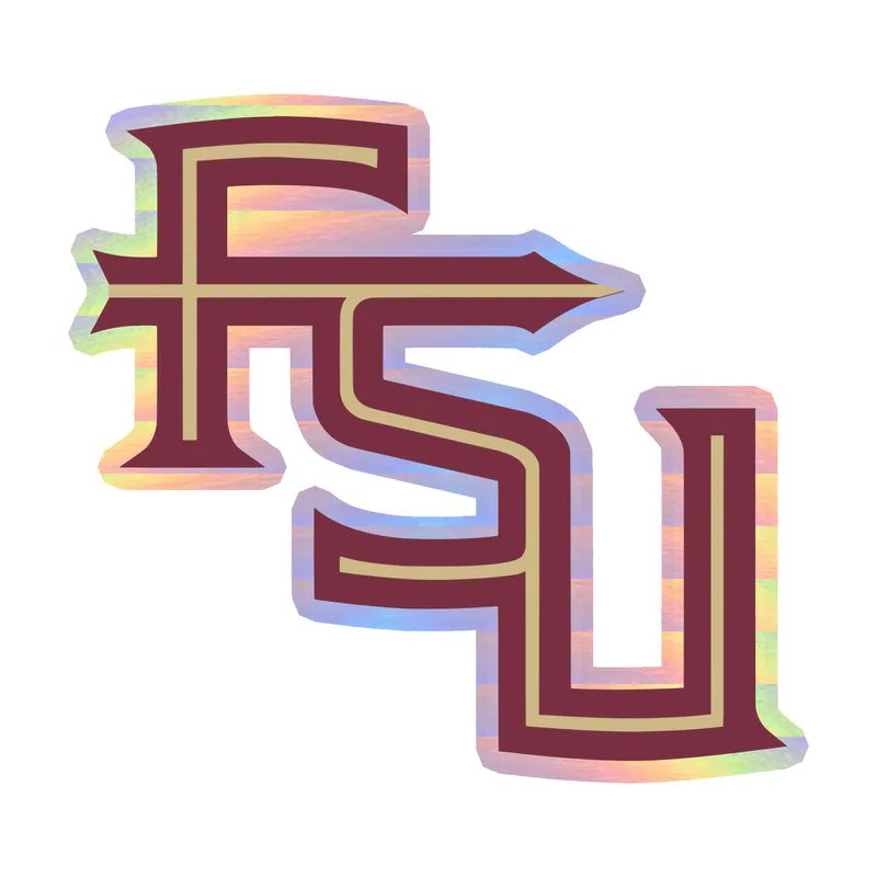 Florida State Seminoles - Image 4 - Holographic Vinyl Decal - Custom Size