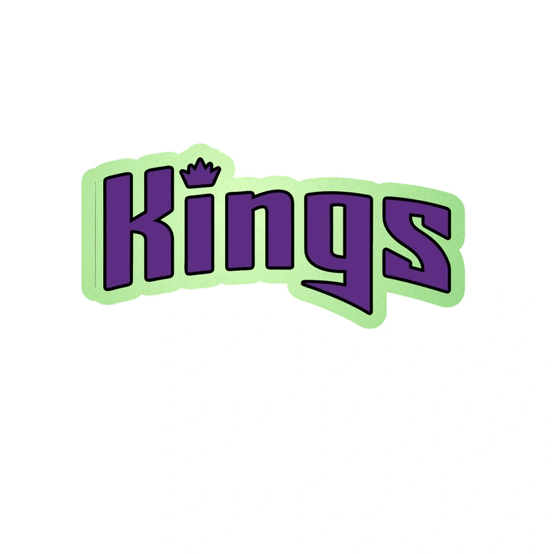 Sacramento Kings - Image 1 - Glow in the Dark Vinyl Sticker - Custom Size