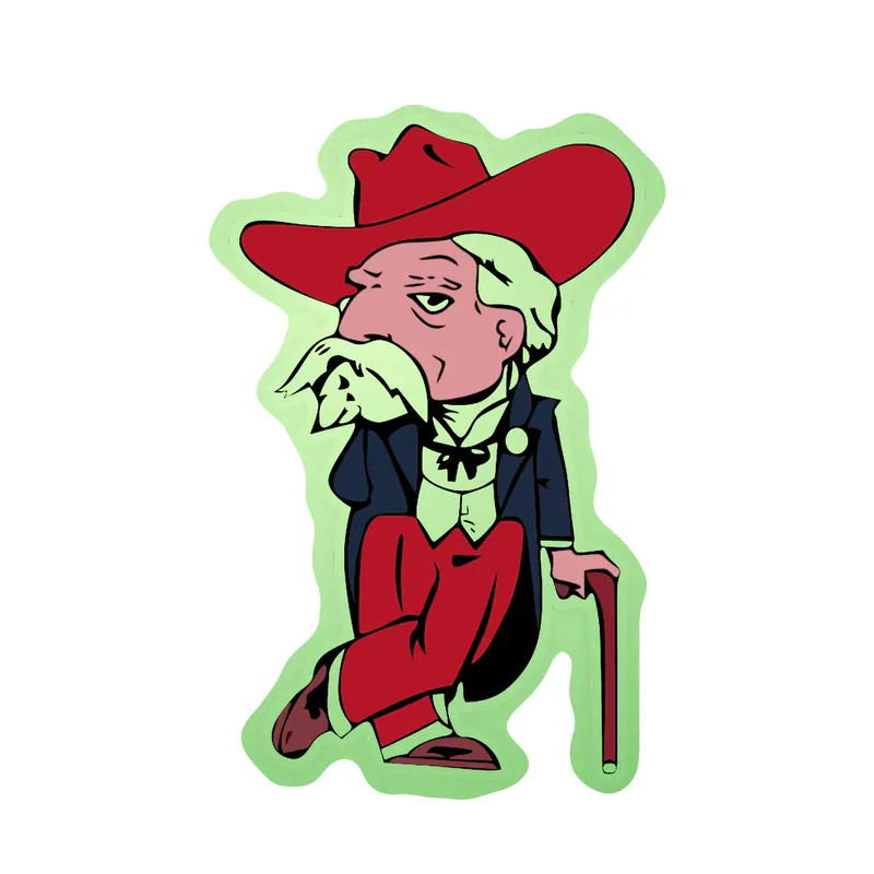 Ole Miss Rebels - Image 3 - Glow in the Dark Vinyl Sticker - Custom Size