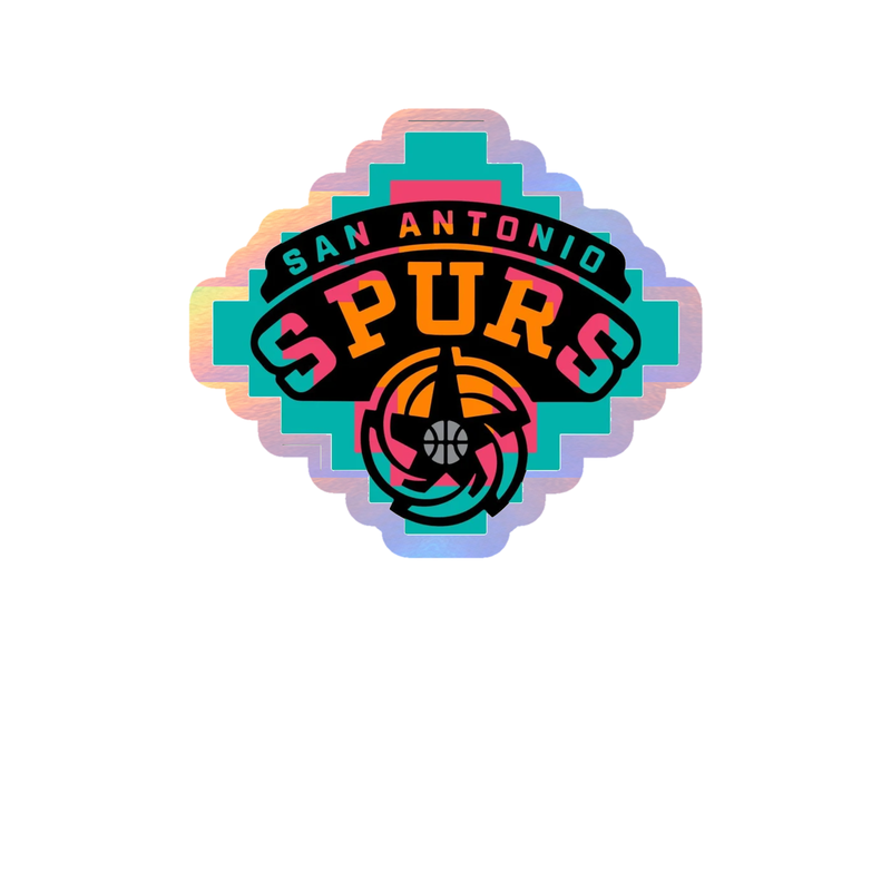 San Antonio Spurs - Image 3 - Holographic Vinyl Sticker - Custom Size