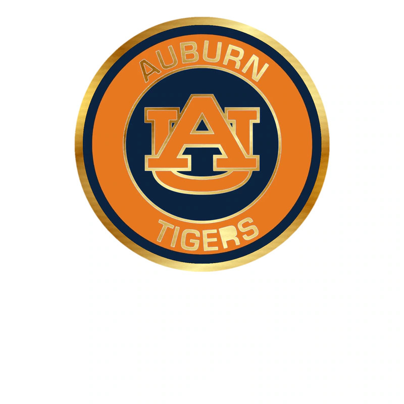 Auburn Tigers - Image 6 - Gold Chrome Vinyl Decal - Custom Size