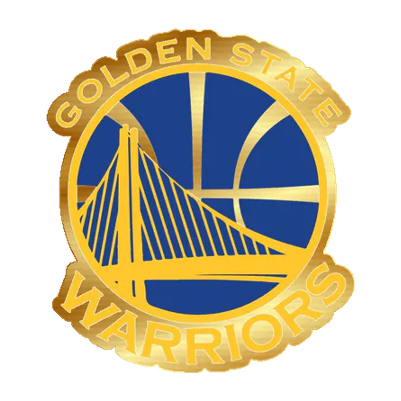 Golden State Warriors - Image 7 - Gold Chrome Vinyl Sticker - Custom Size