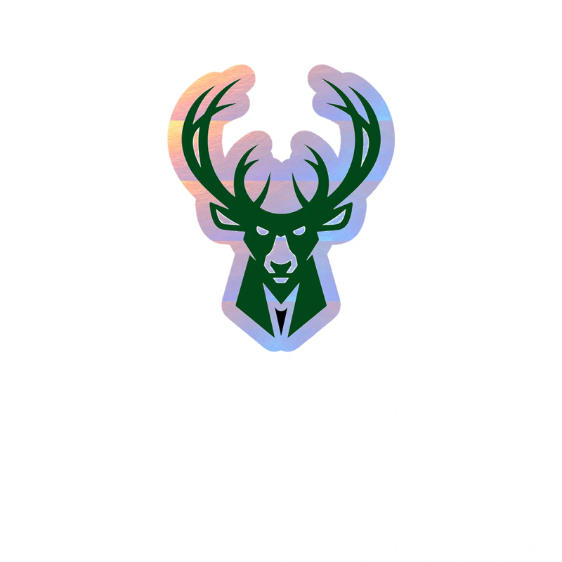 Milwaukee Bucks - Image 3 - Holographic Vinyl Sticker - Custom Size