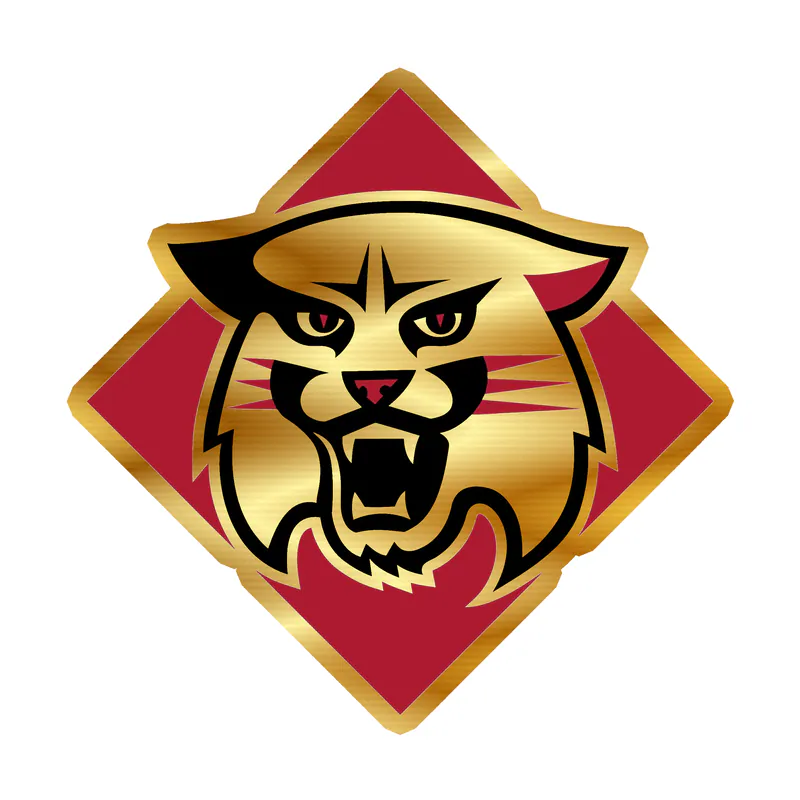 Davidson Wildcats Gold Chrome Vinyl Decal - Custom Size