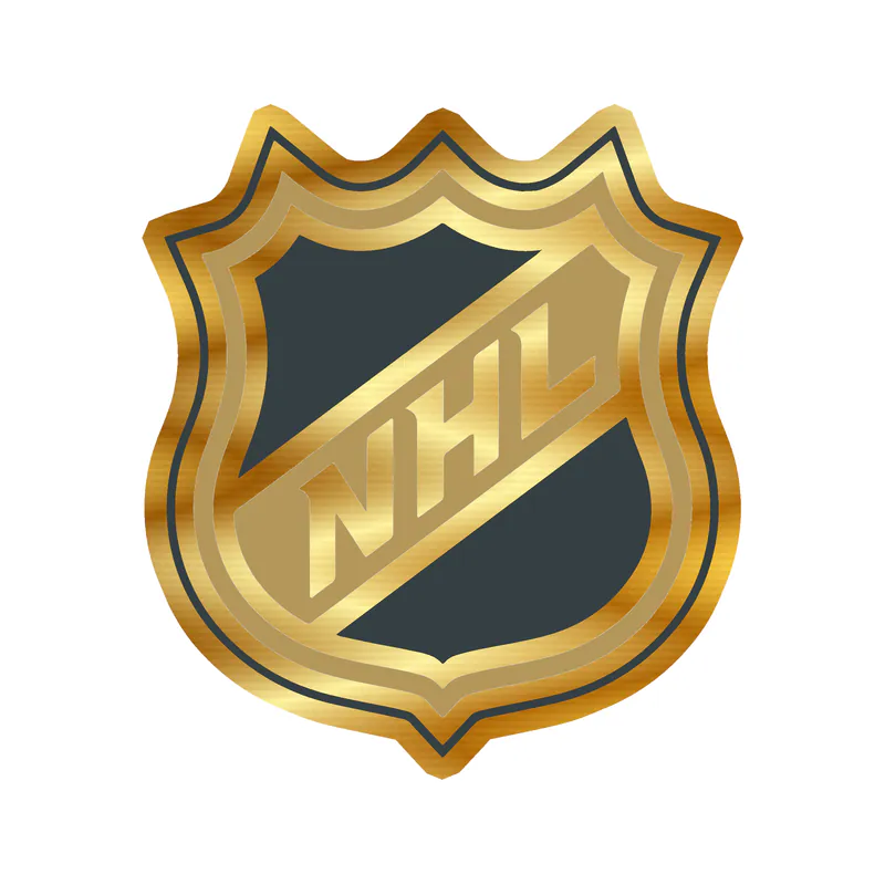 Vegas Golden Knights - NHL Logo - Gold Chrome Vinyl Sticker - Custom Size