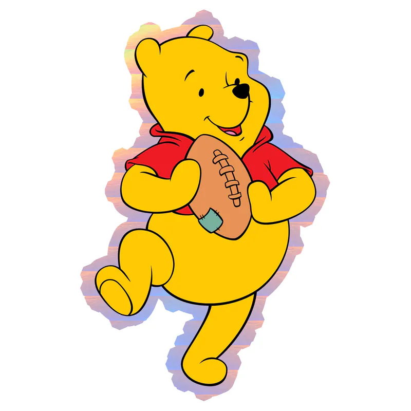Winnie The Pooh - Holographic Vinyl Sticker - Custom Size