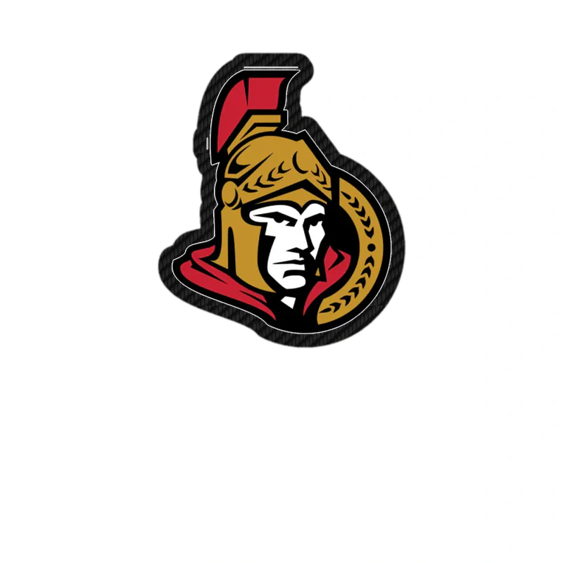 Ottawa Senators - Guy - Carbon Fiber Vinyl Sticker - Custom Size