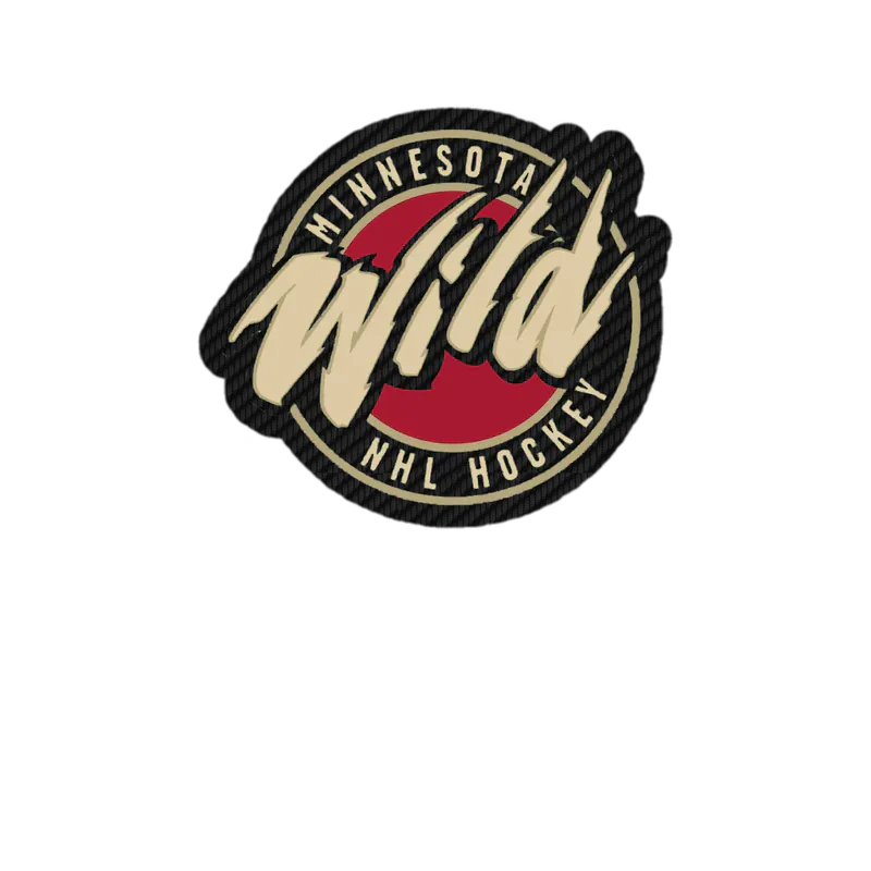 Minnesota Wild - Circle NHL Hockey - Carbon Fiber Vinyl Sticker - Custom Size