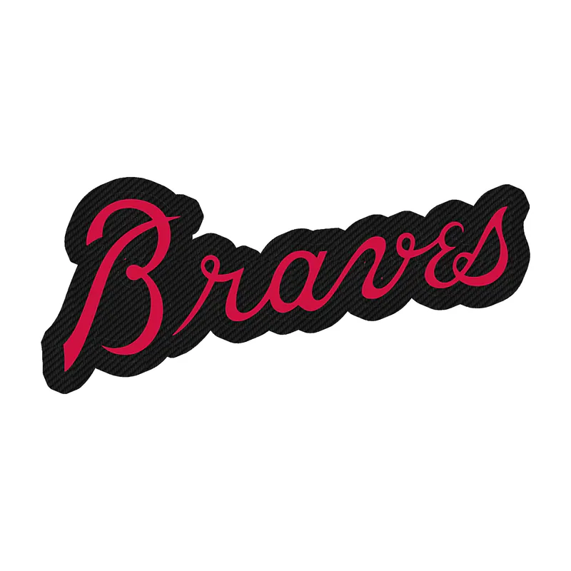 Atlanta Braves - Braves - Carbon Fiber Vinyl Sticker - Custom Size