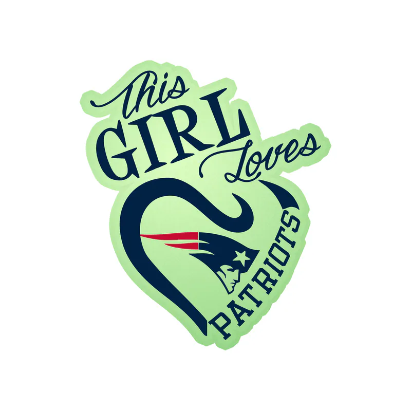 New England Patriots - Image 4 - Glow in the Dark Vinyl Sticker - Custom Size