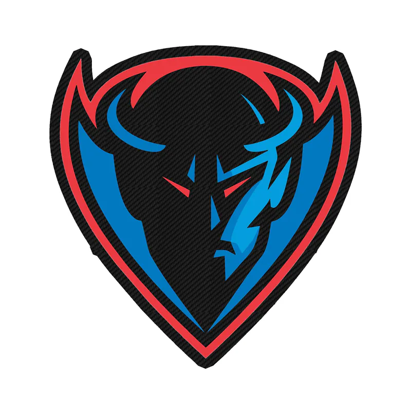 DePaul Blue Demons - Image 2 - Carbon Fiber Vinyl Decal - Custom Size
