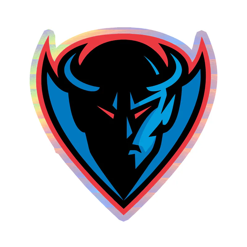 DePaul Blue Demons - Image 2 - Holographic Vinyl Decal - Custom Size
