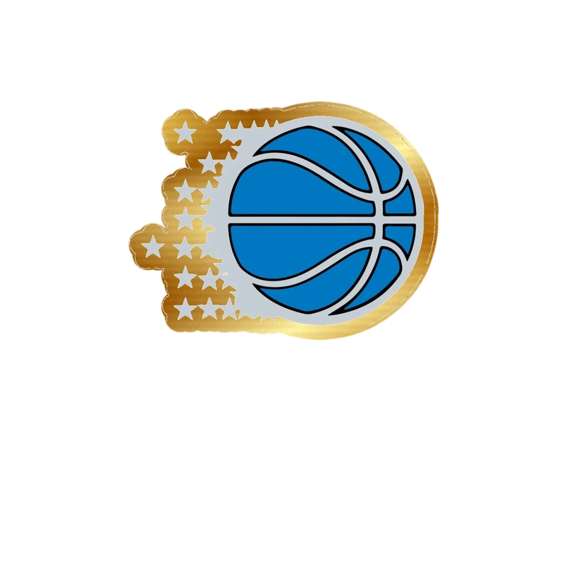 Orlando Magic - Image 7 - Gold Chrome Vinyl Sticker - Custom Size