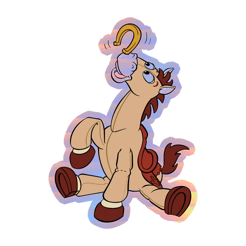 Toy Story Bullseye Holographic Vinyl Sticker - Custom Size