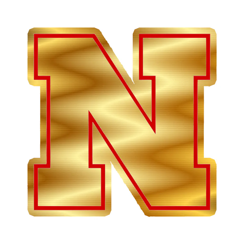 Nebraska Cornhuskers - Image 2 - Gold Chrome Vinyl Decal - Custom Size