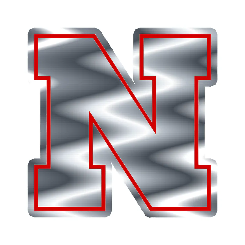 Nebraska Cornhuskers - Image 2 - Silver Chrome Vinyl Decal - Custom Size