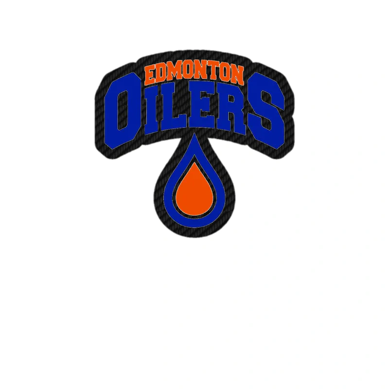 Edmonton Oilers - Name - Carbon Fiber Vinyl Sticker - Custom Size
