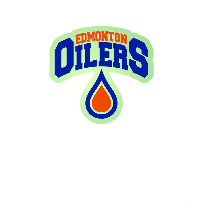 Edmonton Oilers - Name - Glow in the Dark Vinyl Sticker - Custom Size