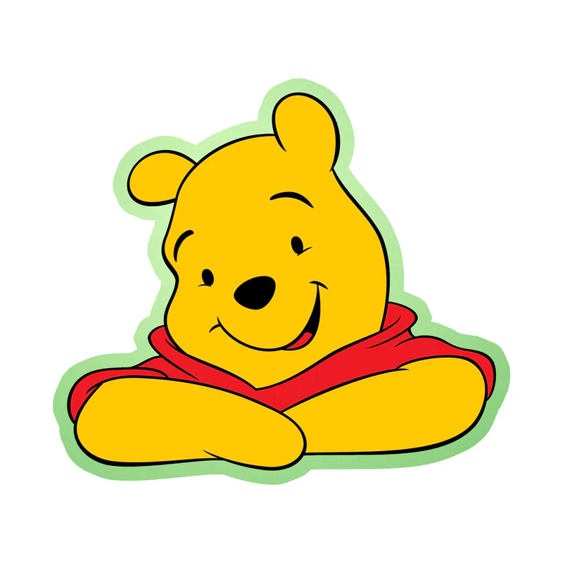 Winnie The Pooh - Glow in the Dark Vinyl Sticker - Custom Size