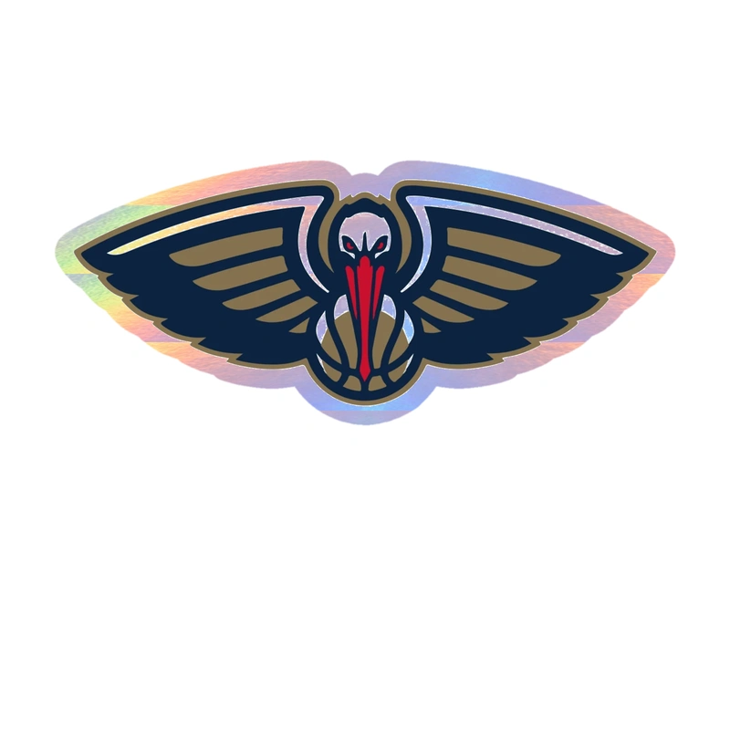 New Orleans Pelicans - Image 5 - Holographic Vinyl Sticker - Custom Size
