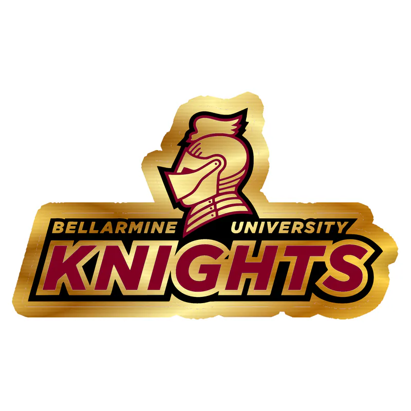 Bellarmine Knights - Gold Chrome Vinyl Decal - Custom Size