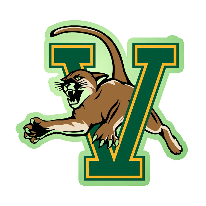 Vermont Catamounts Glow in the Dark Vinyl Decal - Custom Size