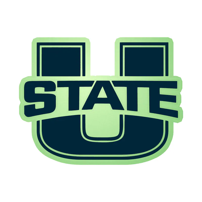 Utah State Aggies - Image 1 - Glow in the Dark Vinyl Decal - Custom Size