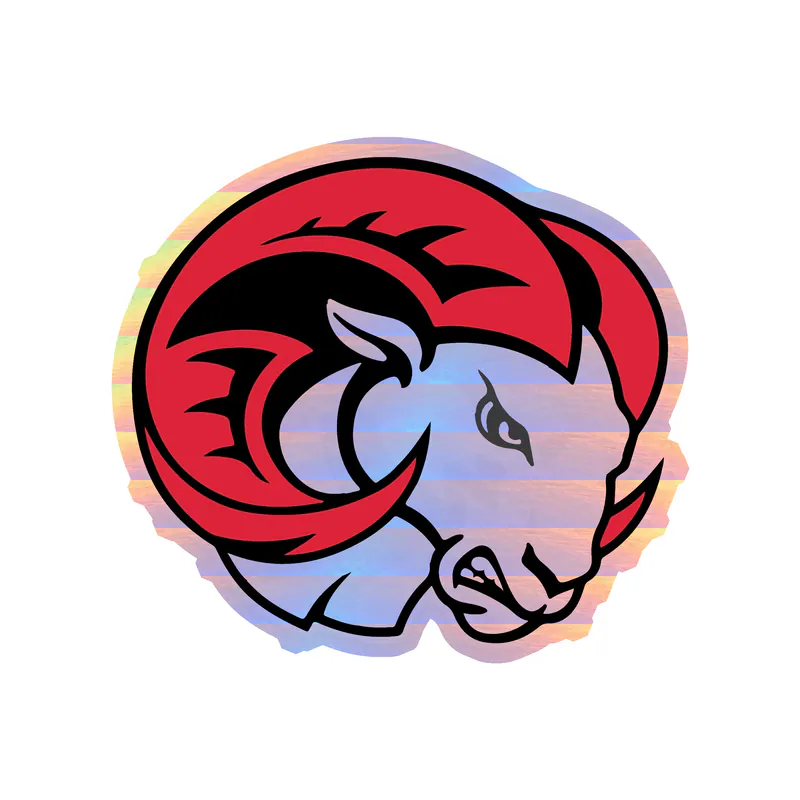 Winston-Salem State University - Ram - Holographic Vinyl Decal