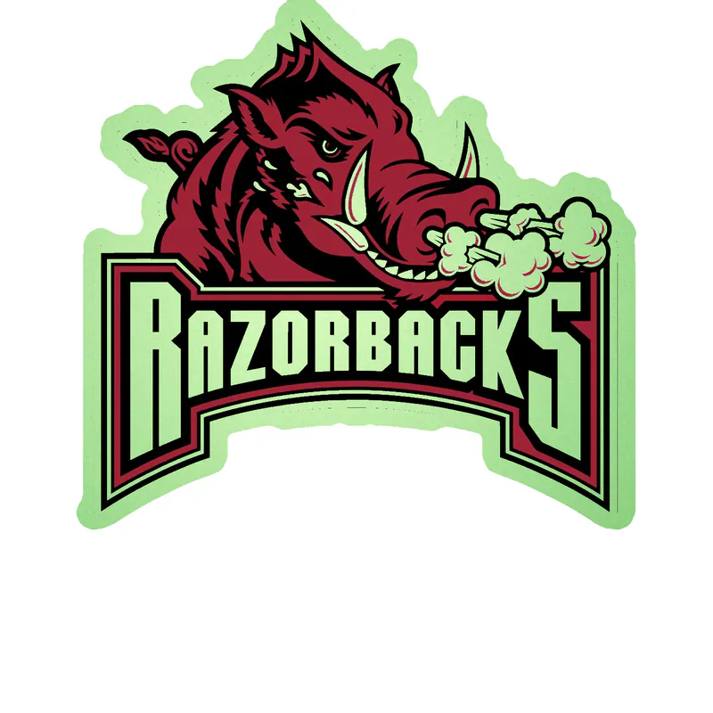 Arkansas Razorbacks - Image 14 - Glow in the Dark Vinyl Decal - Custom Size