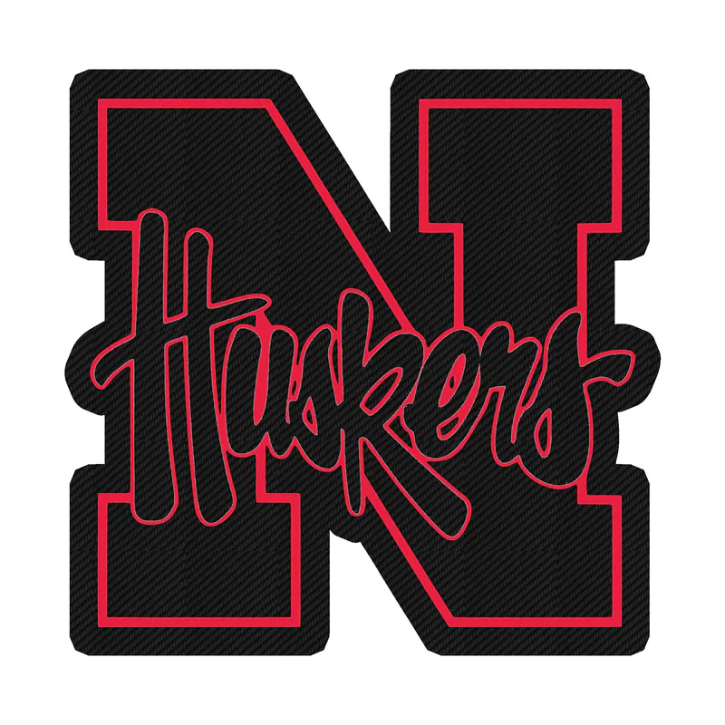 Nebraska Cornhuskers - Image 3 - Carbon Fiber Vinyl Decal - Custom Size