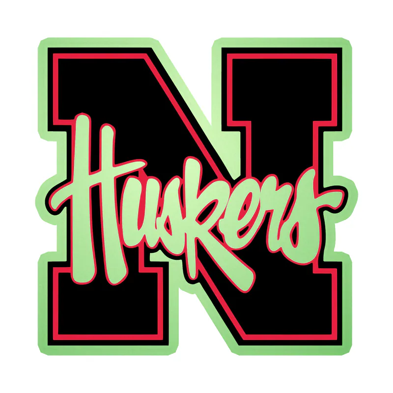 Nebraska Cornhuskers - Image 3 - Glow in the Dark Vinyl Decal - Custom Size