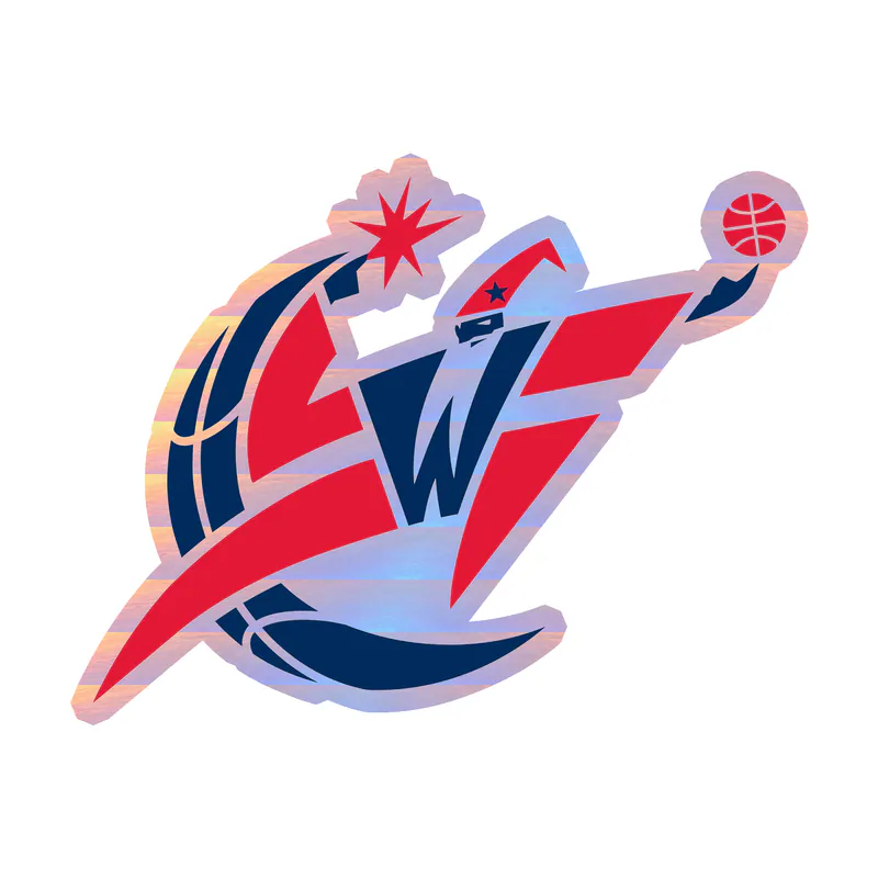 Washington Wizards - Image 7 - Holographic Vinyl Sticker - Custom Size