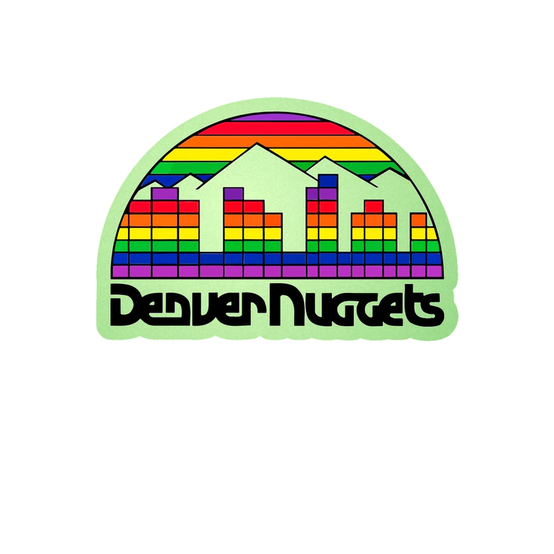 Denver Nuggets - Image 2 - Glow in the Dark Vinyl Sticker - Custom Size
