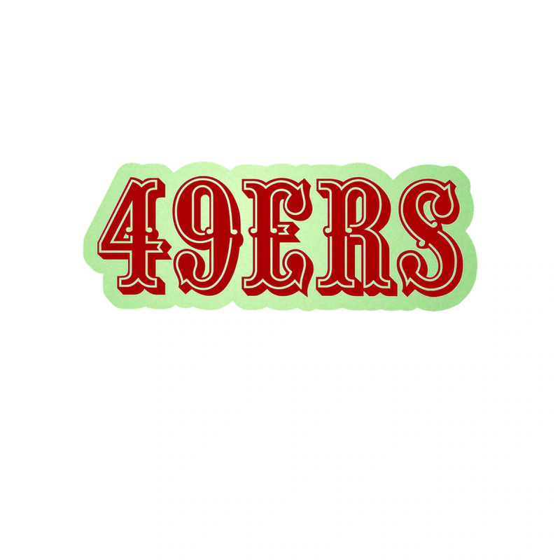 San Francisco 49ers - Image 5 - Glow in the Dark Vinyl Sticker - Custom Size