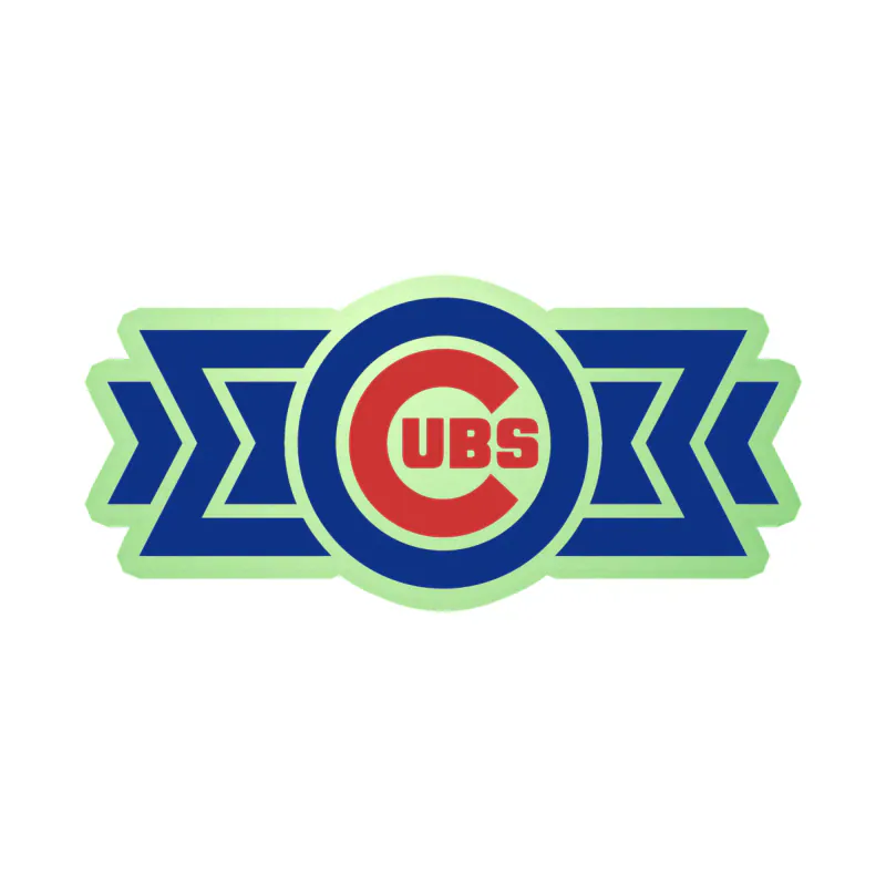 Chicago Cubs - Glow in the Dark Vinyl Sticker - Custom Size
