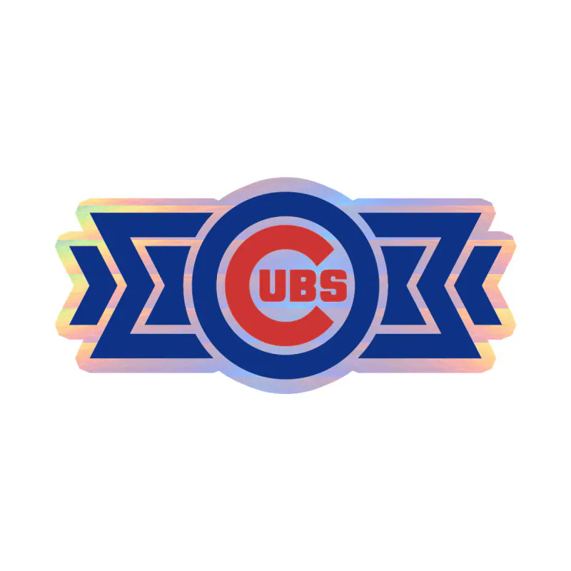 Chicago Cubs - Holographic Vinyl Sticker - Custom Size