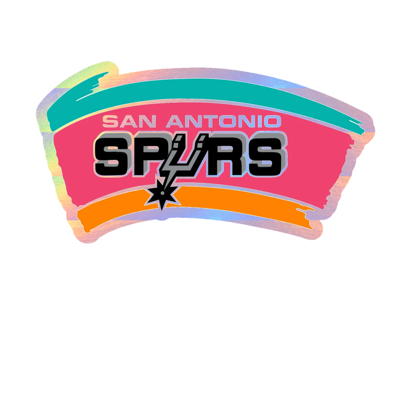 San Antonio Spurs - Image 5 - Holographic Vinyl Sticker - Custom Size