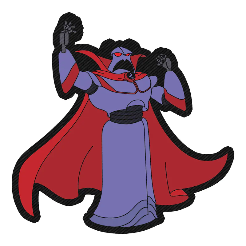 Toy Story Emperor Zurg Carbon Fiber Vinyl Sticker - Custom Size