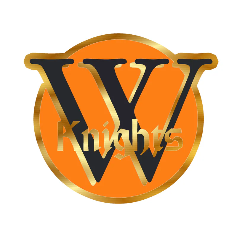 Wartburg College Knights - Image 2 - Gold Chrome Vinyl Decal - Custom Size