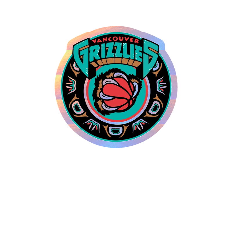 Memphis Grizzlies - Image 11 - Holographic Vinyl Sticker - Custom Size