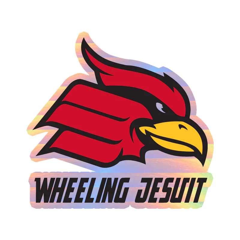Wheeling University Holographic Vinyl Decal - Custom Size