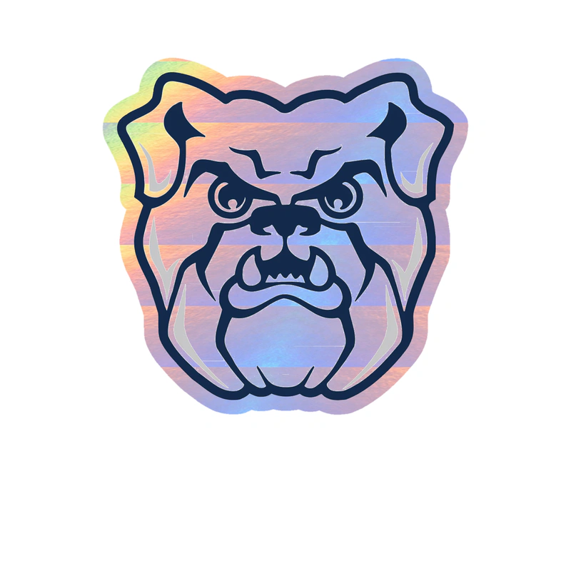 Butler Bulldogs Holographic Vinyl Decal - Custom Size