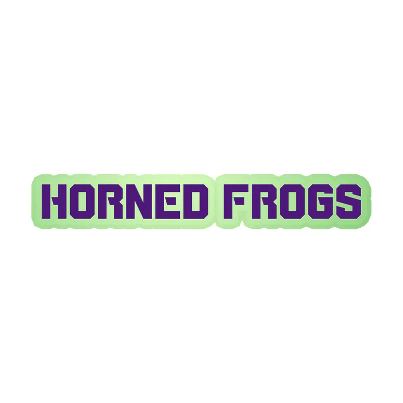 TCU Horned Frogs - Image 7 - Glow in the Dark Vinyl Decal - Custom Size