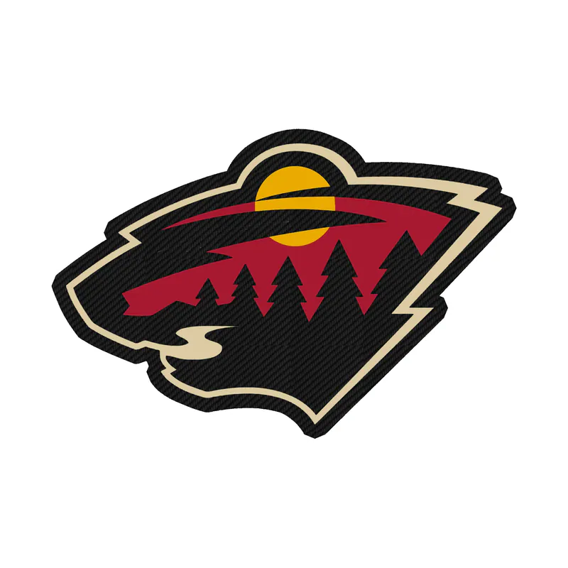 Minnesota Wild - Carbon Fiber Vinyl Sticker – Custom Size
