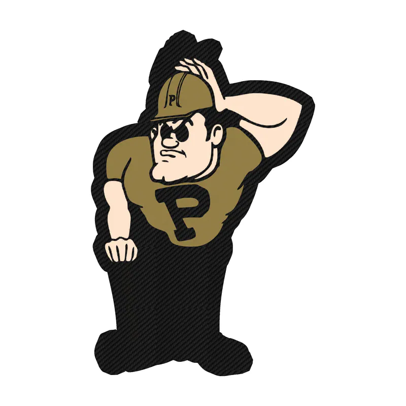 Purdue Boilermakers - Image 3 - Carbon Fiber Vinyl Decal - Custom Size