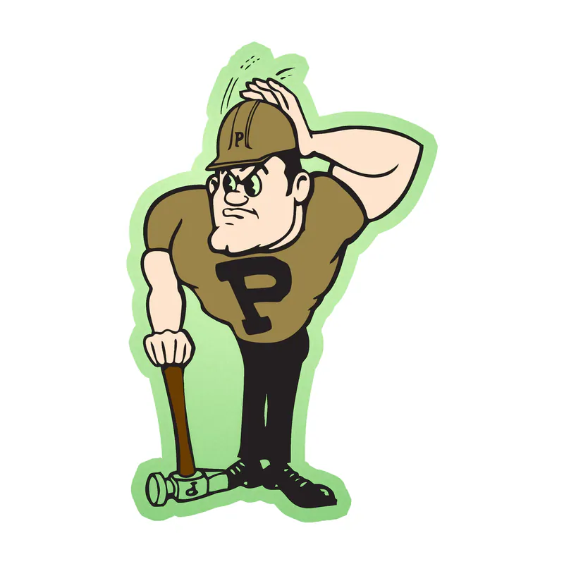 Purdue Boilermakers - Image 3 - Glow in the Dark Vinyl Decal - Custom Size