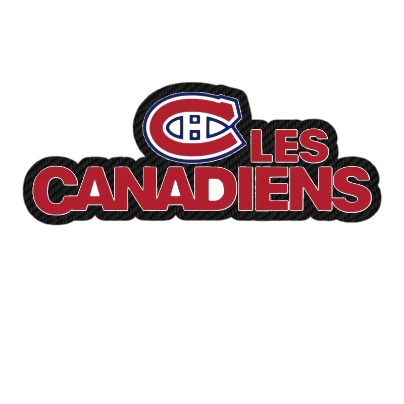 Montreal Canadiens - Les Canadiens - Carbon Fiber Vinyl Sticker - Custom Size